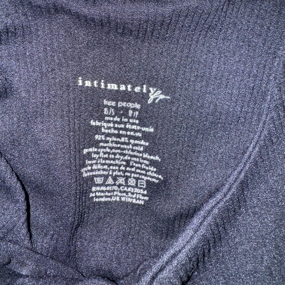 FREE PEOPLE INTIMATELY On the Dot One Shoulder Black Cami XS/S - Picture 6 of 6